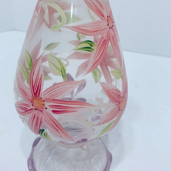 Hand painted floral vase - Picture 11 of 12